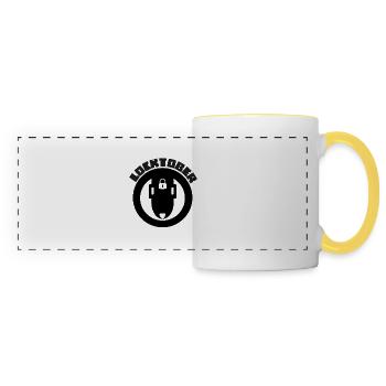 Conception de Locktober - Mug panoramique contrasté et blanc - blanc/jaune - Devant