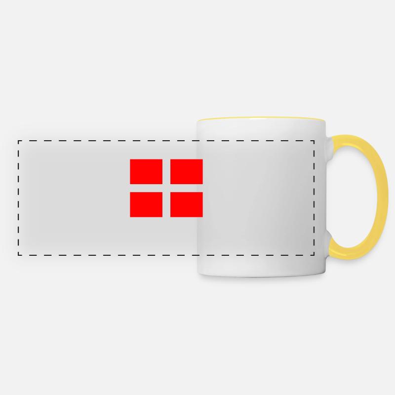 Team Switzerland - Panoramic Mug - white/yellow