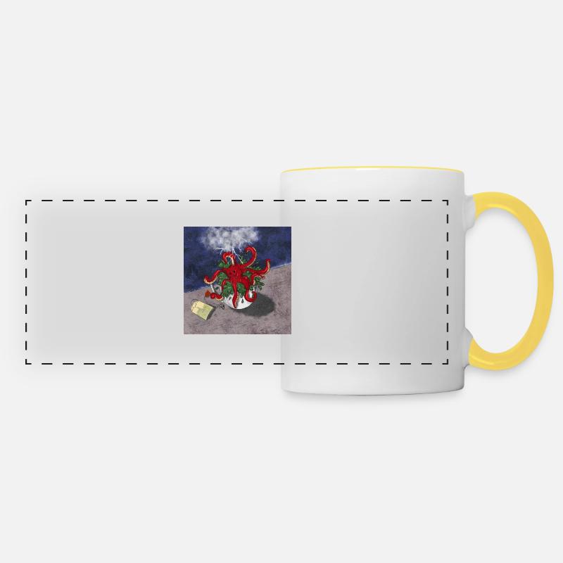 Kit–Tea–Puss - Panoramatasse - Weiß/Gelb