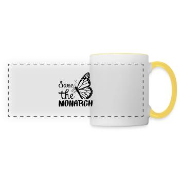 Save The Monarch - Panoramic Mug - white/yellow - Front