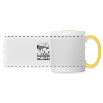 PRO GAMER (Weiß) + Controller - Gaming - Panoramatasse - Weiß/Gelb - Vorne