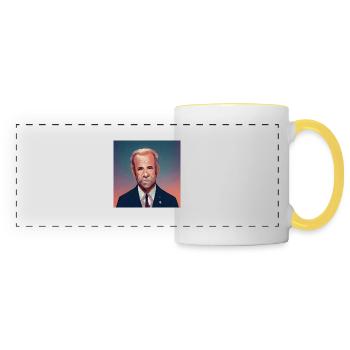 President Usa - Panoramic Mug - white/yellow - Front
