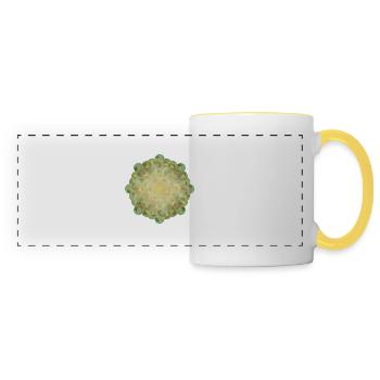 Light Nodes - Light Energy Gold Abundance - Panoramic Mug - white/yellow - Front