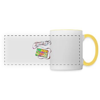 Eddie Munson Onze - Mug panoramique contrasté et blanc - blanc/jaune - Devant