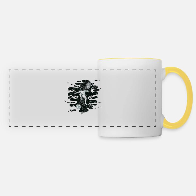 Astronaut - Panoramic Mug - white/yellow