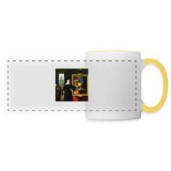 Grail Surrealism - Panoramic Mug - white/yellow - Front