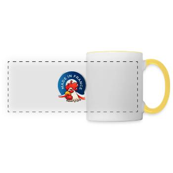 MADE IN FRANCE - Mug panoramique contrasté et blanc - blanc/jaune - Devant