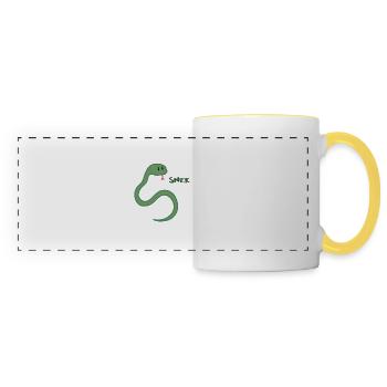 SNEK - Panoramic Mug - white/yellow - Front