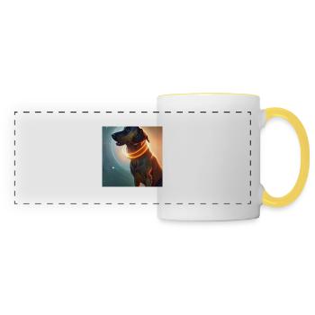 The Universe Dog - Panoramic Mug - white/yellow - Front