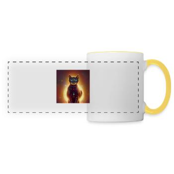 The Universe Cat - Panoramic Mug - white/yellow - Front