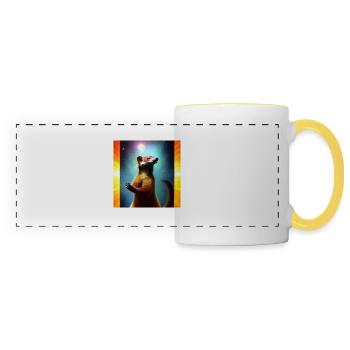 Coati - Panoramic Mug - white/yellow - Front