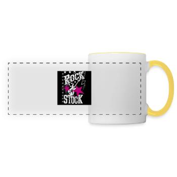 Rock Star Guitar - Panoramic Mug - white/yellow - Front