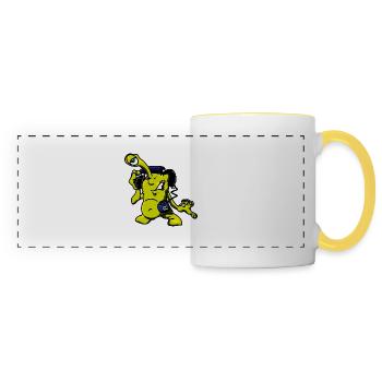 Alien DJ - Panoramic Mug - white/yellow - Front