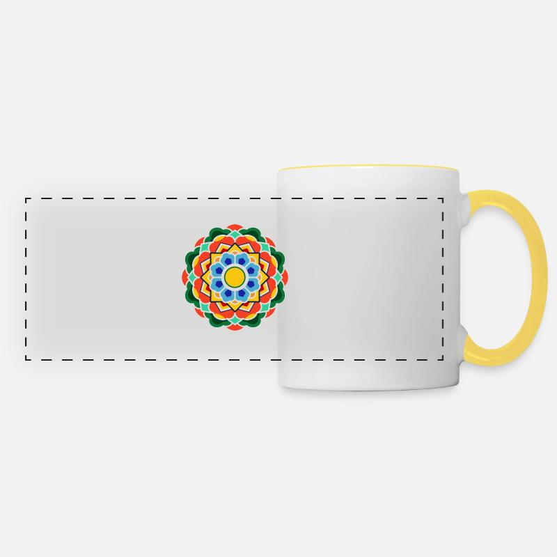 Dancheong 단청 - single (Ver.7) - Panoramic Mug - white/yellow