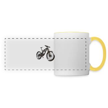 Mountainbike - Muddy and Proud - Panoramatasse - Weiß/Gelb - Vorne