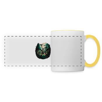 VTT - Dur comme les ongles - Mug panoramique contrasté et blanc - blanc/jaune - Devant