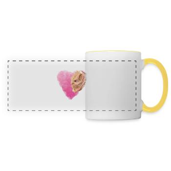 Krampus Percht Devil 2315 - Panoramic Mug - white/yellow - Front