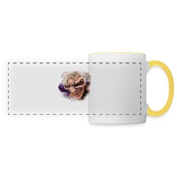 Krampus Percht Devil 2316 - Panoramic Mug - white/yellow - Front