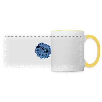 Saving Earth Meat-Free Animal North Pole Consciousness - Panoramic Mug - white/yellow - Front