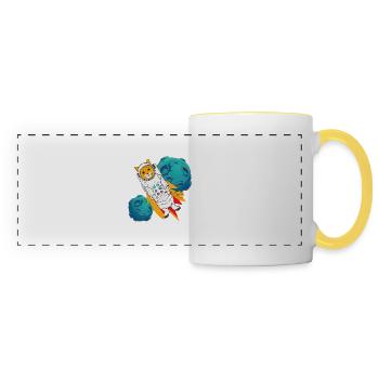 Animal - Mug panoramique contrasté et blanc - blanc/jaune - Devant