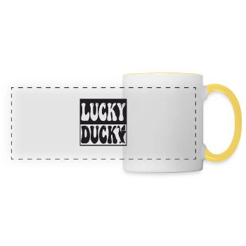 Lucky Duck - Panoramic Mug - white/yellow - Front