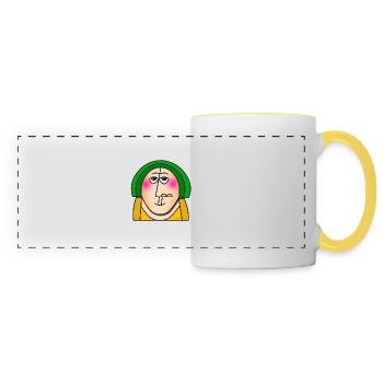 Looking up - Panoramic Mug - white/yellow - Front
