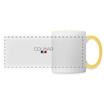 COLMAR FRANCE HOLIDAY SUMMER PARTY (b) - Panoramic Mug - white/yellow - Front