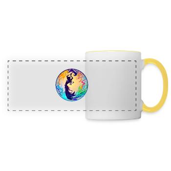 Into the sea - Panoramic Mug - white/yellow - Front