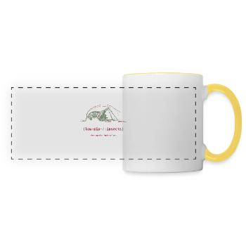 Pix Cricket - Mug panoramique contrasté et blanc - blanc/jaune - Devant