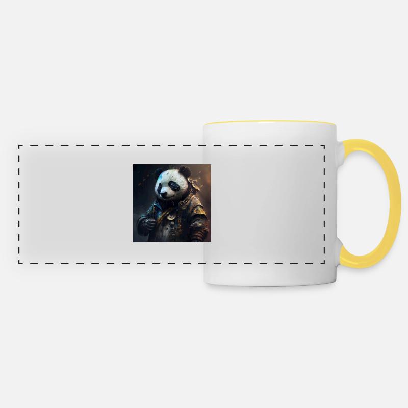 Magic Panda - Panoramatasse - Weiß/Gelb