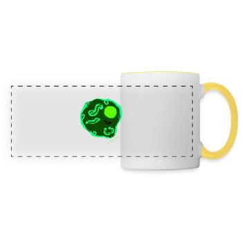 Fried egg by Isabel B. - Panoramic Mug - white/yellow - Front