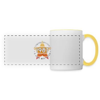 A Star was born 1987 original limited edition - Panoramic Mug - white/yellow - Front