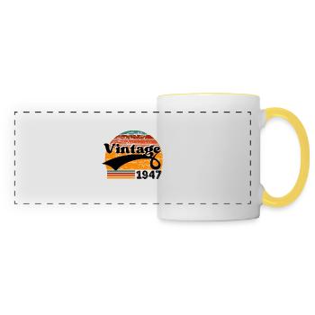 Vintage 1947 - Panoramic Mug - white/yellow - Front