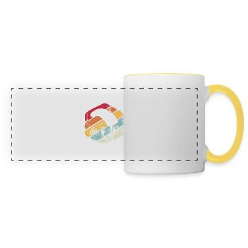 Vintage Gift Parachute - Panoramic Mug - white/yellow - Front