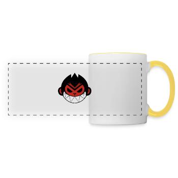 Monkie Kid - Mug panoramique contrasté et blanc - blanc/jaune - Devant