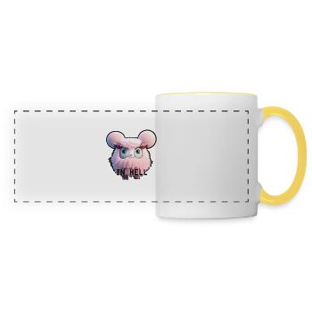 Wish u well ... - Panoramic Mug - white/yellow - Front