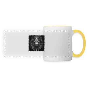 jokes gift quote happy birthday present birthday - Panoramatasse - Weiß/Gelb - Vorne