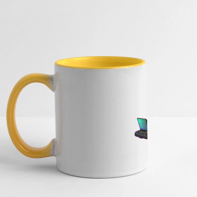 Codeur concentré Mug panoramique contrasté et blanc