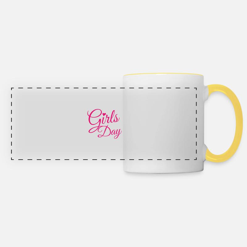 Girls' Day - Panoramic Mug - white/yellow