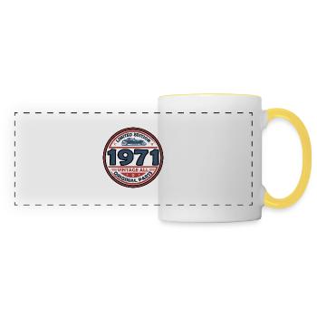 Vintage 1971 - Panoramic Mug - white/yellow - Front