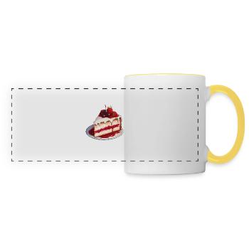 Cake! - Mug panoramique contrasté et blanc - blanc/jaune - Devant