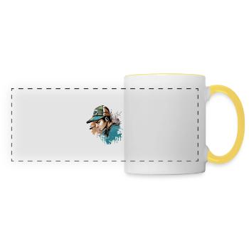 Urban Tom - Mug panoramique contrasté et blanc - blanc/jaune - Devant