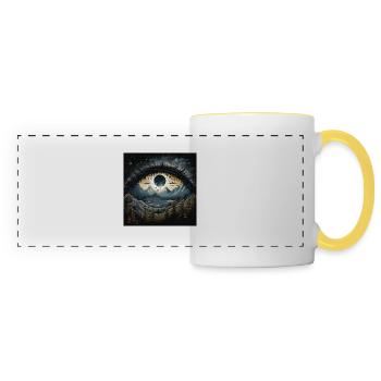 Eye planet landscape - Panoramatasse - Weiß/Gelb - Vorne