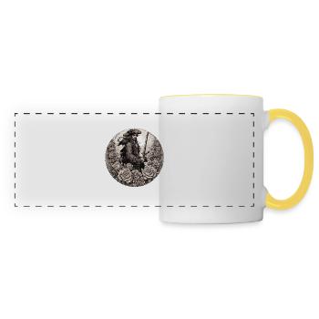 Pirate - Mug panoramique contrasté et blanc - blanc/jaune - Devant