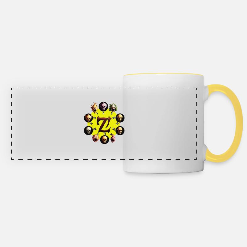 Monster Gallery - Panoramic Mug - white/yellow