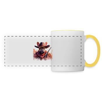 Bully West - Panoramic Mug - white/yellow - Front
