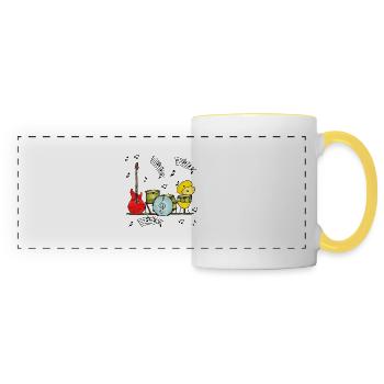 Musical Instruments - Panoramic Mug - white/yellow - Front