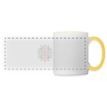 CircuitVerse Futuristika - Panoramic Mug - white/yellow - Front