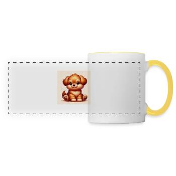 Puppy - Panoramic Mug - white/yellow - Front
