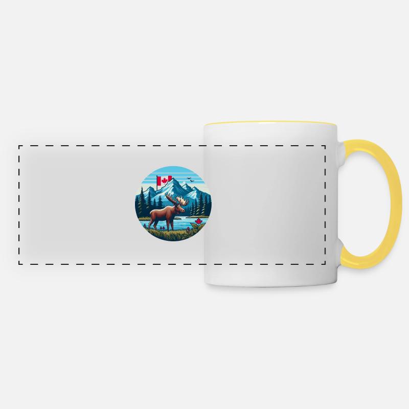 Canada 3 - Panoramic Mug - white/yellow
